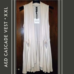 NWT!! • Agnes & Dora Cascade Vest Cardigan  • XXL
